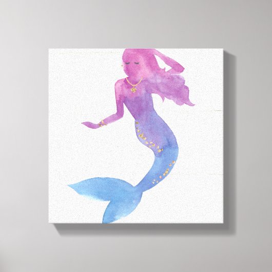 Mermaid Friends III Canvas Afdruk (Voorkant)