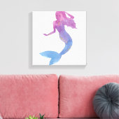 Mermaid Friends III Canvas Afdruk (Insitu (Woonkamer))