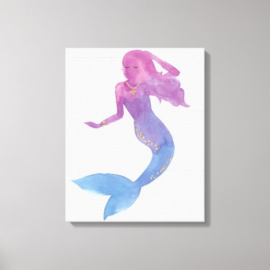 Mermaid Friends III Canvas Afdruk (Voorkant)