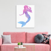 Mermaid Friends III Canvas Afdruk (Insitu (Woonkamer))
