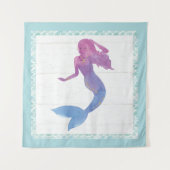 Mermaid Friends III Wandkleed (Voorkant (horizontaal))