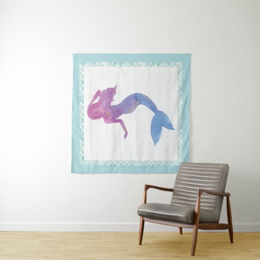 Mermaid Friends III Wandkleed (In situ)