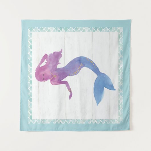 Mermaid Friends III Wandkleed (Voorkant)