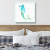 Mermaid Friends IV Canvas Afdruk (Insitu (Slaapkamer))