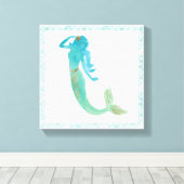 Mermaid Friends IV Canvas Afdruk (Insitu (Houten vloer))