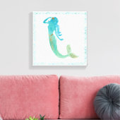 Mermaid Friends IV Canvas Afdruk (Insitu (Woonkamer))