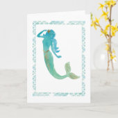 Mermaid Friends IV Kaart (Gele Bloem)