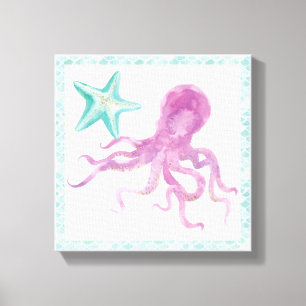 Mermaid Friends V Canvas Afdruk