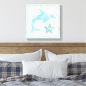 Mermaid Friends VIII Canvas Afdruk (Insitu (Slaapkamer))