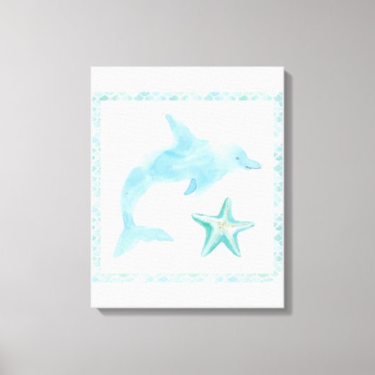 Mermaid Friends VIII Canvas Afdruk (Voorkant)