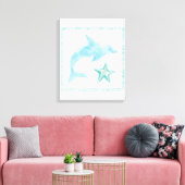 Mermaid Friends VIII Canvas Afdruk (Insitu (Woonkamer))