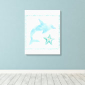 Mermaid Friends VIII Canvas Afdruk (Insitu (Houten vloer))