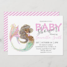 Mermaid Future mama Baby shower. Onder het Zee.