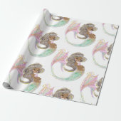 Mermaid Future mama Baby shower. Onder het Zee. Cadeaupapier (Uitgerold)