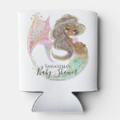 Mermaid Future mama Baby shower. Onder het Zee. Ka Blikjeskoeler (Achterkant)