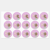 Mermaid Future mama Baby shower. Onder het Zee. La Labels (Vel)