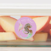 Mermaid Future mama Baby shower. Onder het Zee. La Labels (Aangebracht)