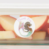 Mermaid Future mama Baby shower. Onder het Zee Labels (Aangebracht)