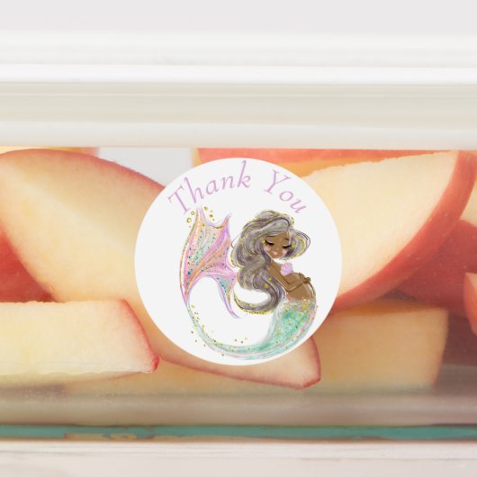Mermaid Future mama Baby shower. Onder het Zee Labels (Aangebracht)