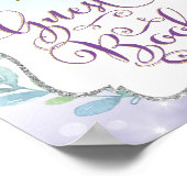 Mermaid gastboek teken verjaardag bruidsfeest poster (Hoek)