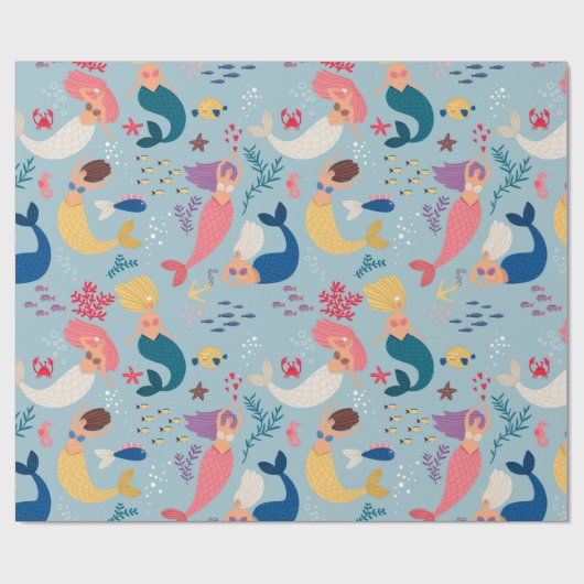 Mermaid Gathering Cadeaupapier (Vlak)
