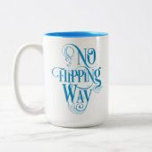 Mermaid Geïnspireerde blauwe Mok (Links)