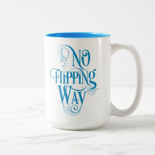 Mermaid Geïnspireerde blauwe Mok (Rechts)