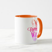 Mermaid Geïnspireerde Neon Mok (Voorkant rechts)