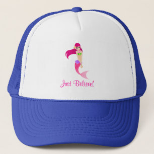 Mermaid gelooft gewoon trucker pet
