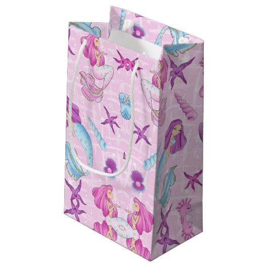 Mermaid Gift Bag Klein Cadeauzakje (Achterkant Gekanteld)