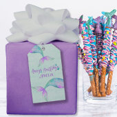Mermaid Gift Wrap Gepersonaliseerd Happy Birthday Cadeaulabel