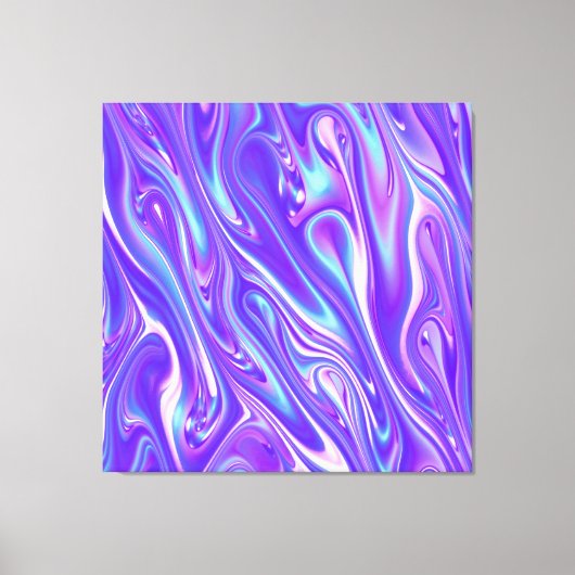 Mermaid Giggles Abstract Canvas Afdruk (Voorkant)