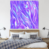 Mermaid Giggles Abstract Canvas Afdruk (Insitu (Slaapkamer))
