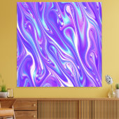 Mermaid Giggles Abstract Canvas Afdruk (Insitu (Woonkamer))