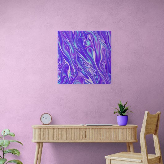 Mermaid Giggles Abstract Perfect Poster