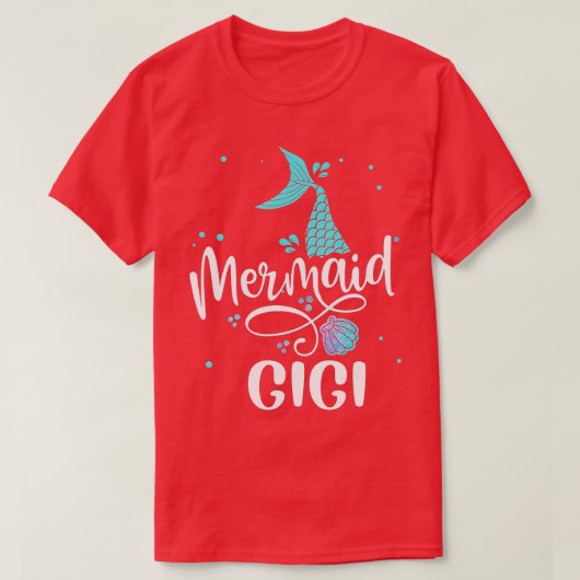 Mermaid Gigi Funny Women Family Matching Party Squ T-shirt (Design voorkant)