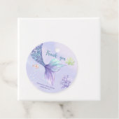 Mermaid Girl Baby shower Dank u Bedankjes Labels (In situ)