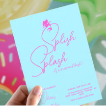 Mermaid Girl Birthday Minimalist Simple Modern