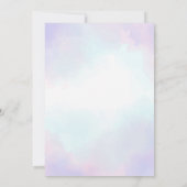 Mermaid Girl Birthday Party Bedankkaart (Achterkant)