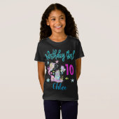 Mermaid Girl Birthday Party Group Matching Theme T-shirt (Voorkant volledig)