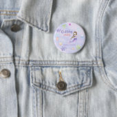 Mermaid Girl Birthday Party Ronde Button 5,7 Cm (In situ)