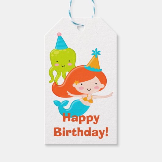 Mermaid Girl Cadeaulabel (Voorkant)