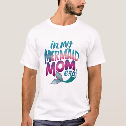 Mermaid Girl Mama Mothers Day T-shirt (Voorkant)