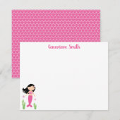 Mermaid Girl Notitiekaartje (Voorkant / Achterkant)