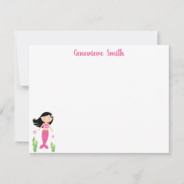 Mermaid Girl Notitiekaartje