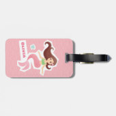  Mermaid Girl Personeel reizen Bagagelabel (Achterkant horizontaal)