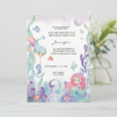 Mermaid Girls 1e verjaardag onder het Zee Kaart (Staand voorkant)