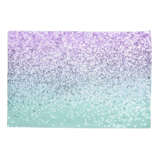 Mermaid Girls Glitter 1b (Faux Glitter) #pastel Kussensloop (Achterkant)