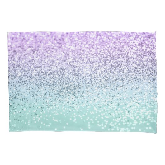 Mermaid Girls Glitter 1b (Faux Glitter) #pastel Kussensloop (Voorkant)