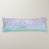 Mermaid Girls Glitter 1b (Faux Glitter) #pastel Lichaamskussen (Achterkant)